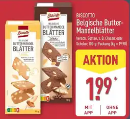 Aldi Nord Biscotto Belgische Butter-Mandelblätter Angebot