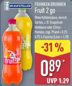 Aldi Nord FRANKEN BRUNNEN Fruit 2 go Angebot