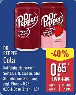Aldi Nord Dr Pepper Cola Angebot