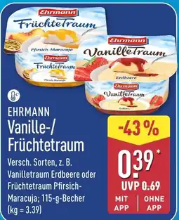 Aldi Nord Ehrmann Vanille-/Früchtetraum Angebot