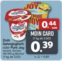 Famila Nord West Zott Sahnejoghurt oder Pure Joy Angebot