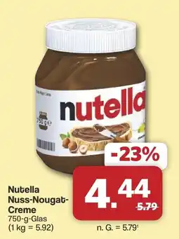 Famila Nord West Nutella Nuss-Nougat-Creme Angebot