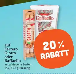 tegut Ferrero Giotto oder Raffaello Angebot