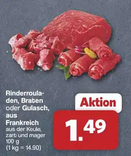 Famila Nord West Rinderrouladen, Braten oder Gulasch Angebot