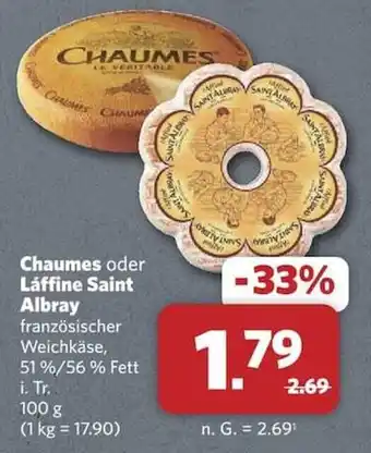 Combi Chaumes oder Läffine Saint Albray Angebot