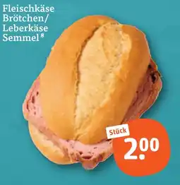 tegut Fleischkäse Brötchen/Leberkäse Semmel Angebot