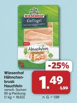 Famila Nord West Wiesenhof Hähnchenbrust Hauchfein Angebot