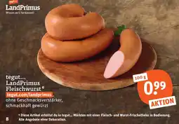 tegut LandPrimus Fleischwurst Angebot