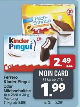 Famila Nord West Ferrero Kinder Pingui oder Milchschneite Angebot