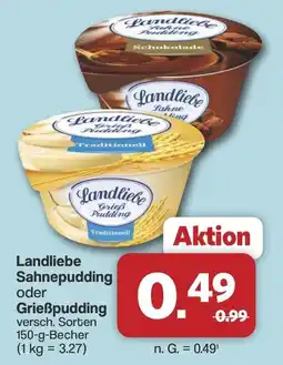 Famila Nord West Landliebe Sahne pudding oder Grießpudding Angebot