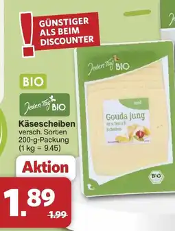 Famila Nord West Jeden Tag BIO Käsescheiben Angebot