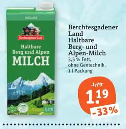 tegut Berchtesgadener Land Haltbare Berg- und Alpen-Milch Angebot