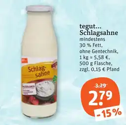 tegut tegut... Schlagsahne Angebot