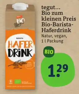 tegut Bio-Barista-Haferdrink Angebot