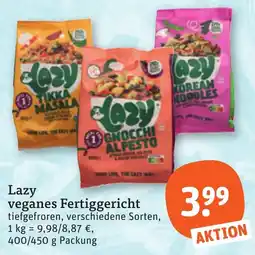 tegut Lazy veganes Fertiggericht Angebot