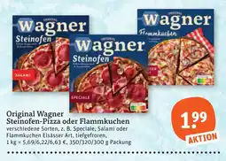 tegut Original Wagner Steinofen-Pizza oder Flammkuchen Angebot