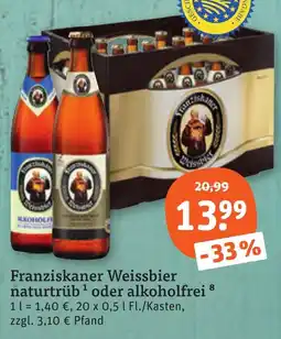 tegut Franziskaner Weissbier Angebot