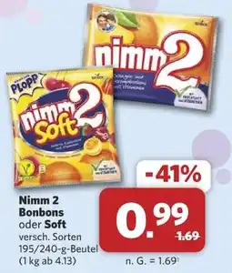 Combi Nimm 2 Bonbons oder Soft Angebot