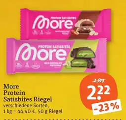 tegut More Protein Satisbites Riegel Angebot