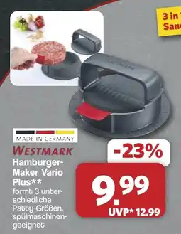 Famila Nord West WESTMARK Hamburger-Maker Vario Plus** Angebot