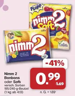 Famila Nord West Nimm 2 Bonbons oder Soft Angebot
