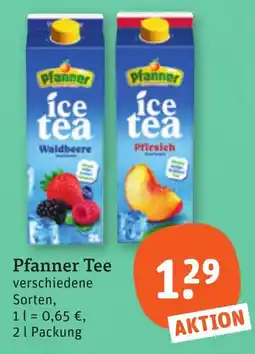tegut Pfanner ice tea Angebot