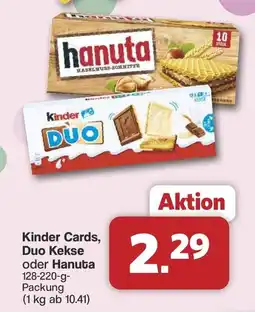 Famila Nord West Kinder Cards, Duo Kekse oder Hanuta Angebot