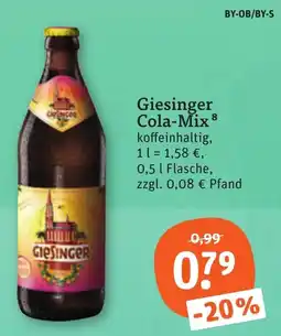 tegut Giesinger Cola-Mix Angebot