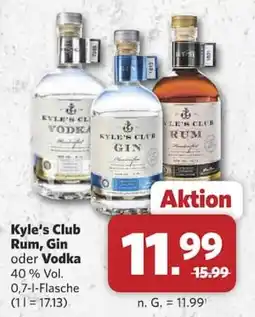 Combi Kyle's Club Rum, Gin oder Vodka Angebot