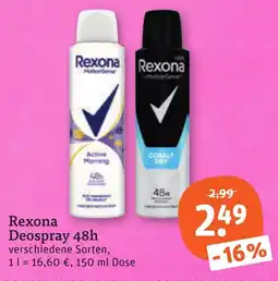 tegut Rexona Deospray Angebot