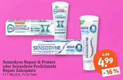 tegut Sensodyne Repair & Protect oder Sensodyne ProSchmelz Repair Zahnpasta Angebot