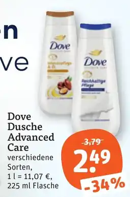 tegut Dove Dusche Advanced Care Angebot