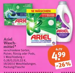 tegut Ariel Waschmittel Angebot