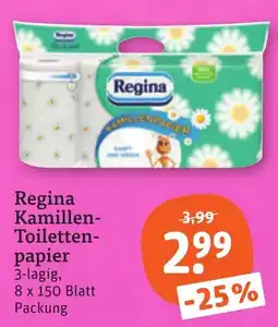 tegut Regina Kamillen-Toilettenpapier Angebot