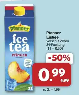Famila Nord West Pfanner Ice Tea Pfirsich Angebot