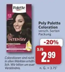 Combi Poly Palette Coloration Angebot