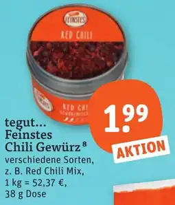 tegut tegut... Feinstes Chili Gewürz Angebot