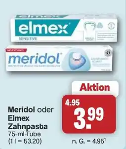 Famila Nord West Meridol oder Elmex Zahn pasta Angebot