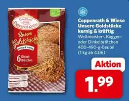 Combi Coppenrath & Wiese Unsere Goldstücke kernig & kräftig Dinkel-Brötchen Angebot