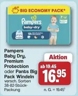 Famila Nord West Pampers Baby Dry, Premium Protection oder Pants Big Pack Windeln Angebot