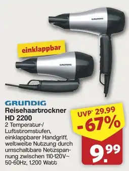 Famila Nord West GRUNDIG Reisehaartrockner HD 2200 Angebot