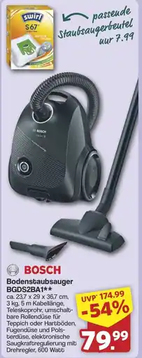 Famila Nord West BOSCH Bodenstaubsauger BGDS2BA1 Angebot