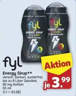 Famila Nord West fyl Energy Sirup Angebot