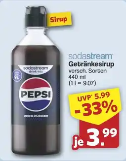 Famila Nord West sodastream Getränkesirup Angebot