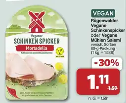 Famila Nord West Rügenwalder Vegane Schinkenspicker oder Vegane Mühlen Salami Angebot