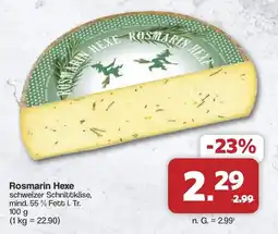 Famila Nord West Rosmarin Hexe schweizer Schnittkäse Angebot