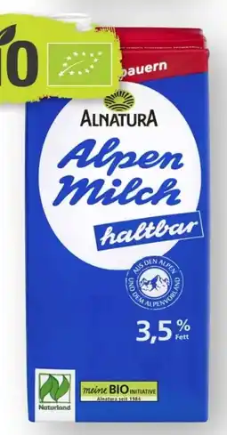 Scheck-in-Center Alnatura Haltbare Bio Alpenmilch Angebot