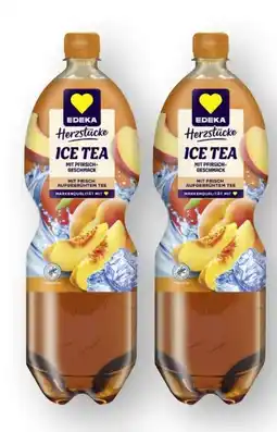 Scheck-in-Center Edeka Herzstücke Ice Tea Pfirsich Angebot