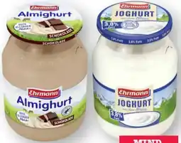 Scheck-in-Center Ehrmann Joghurt Angebot