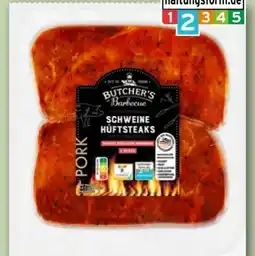 REWE Center Butcher’s Barbecue Schweine-Hüftsteaks Angebot